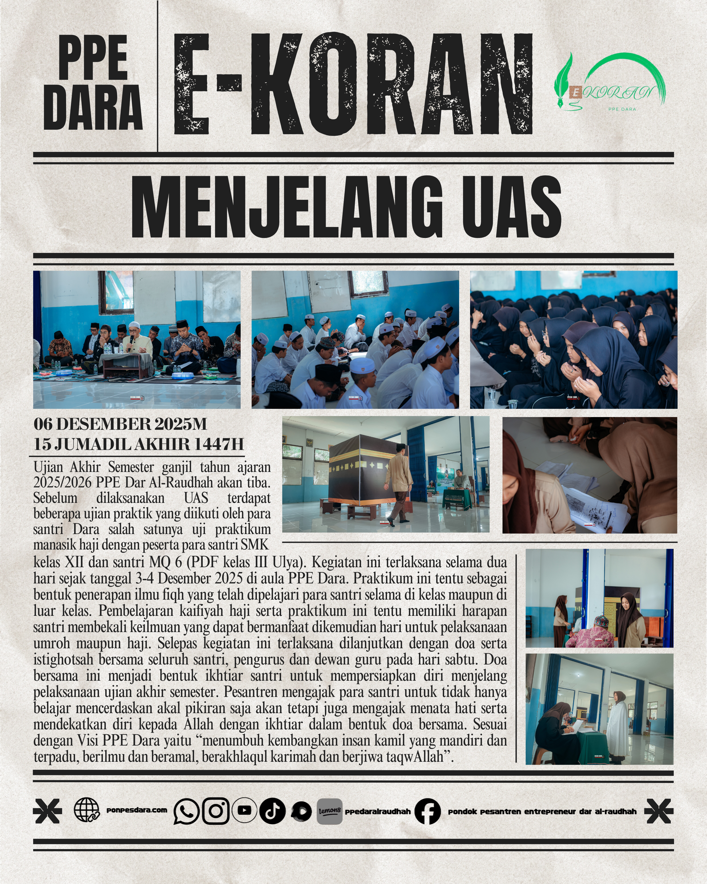 Menjelang Ujian Akhir Semester